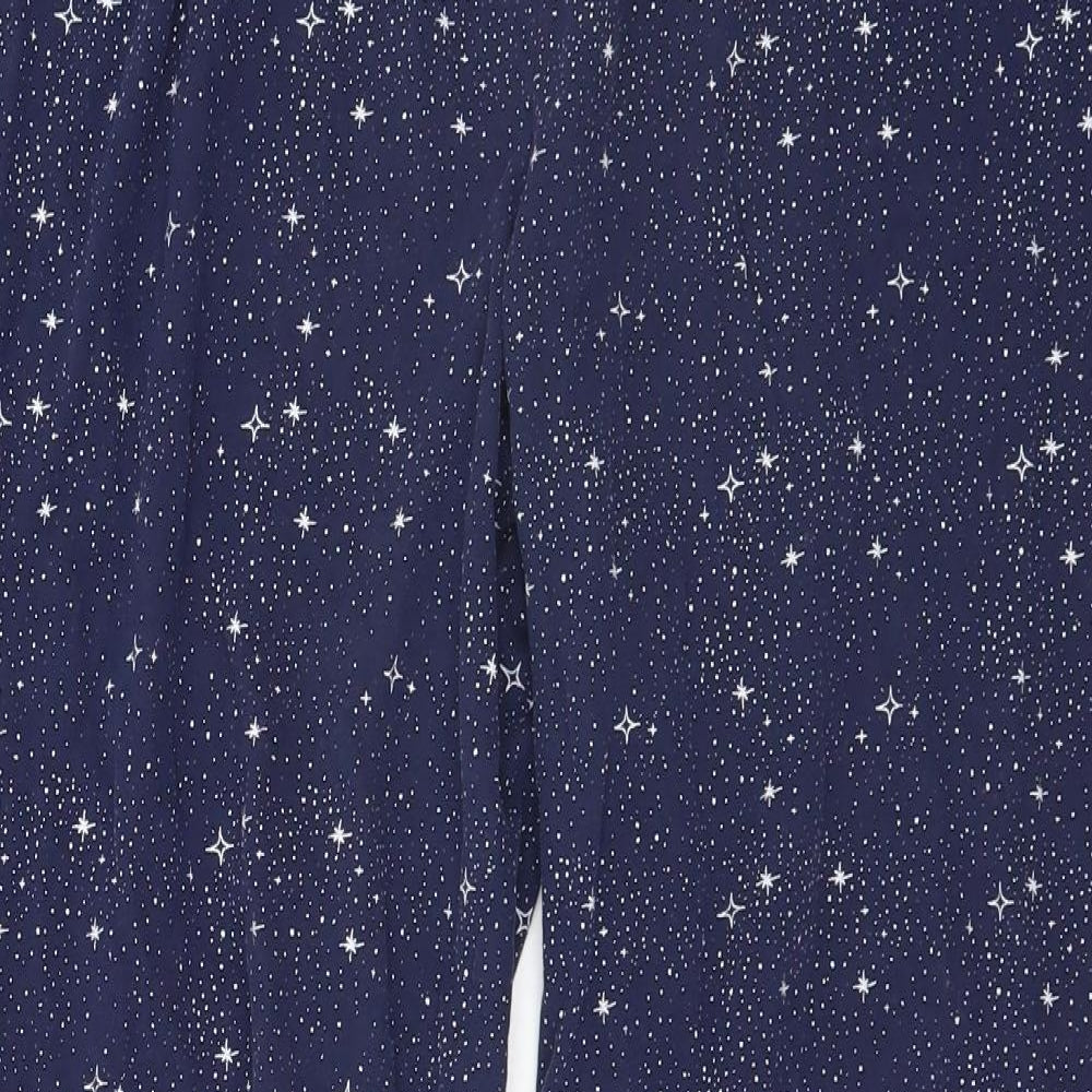 F&F Womens Blue Geometric   Pyjama Pants Size 16  - Stars