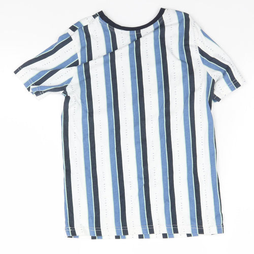 George Boys White Striped  Basic T-Shirt Size 9-10 Years  - Stay Real