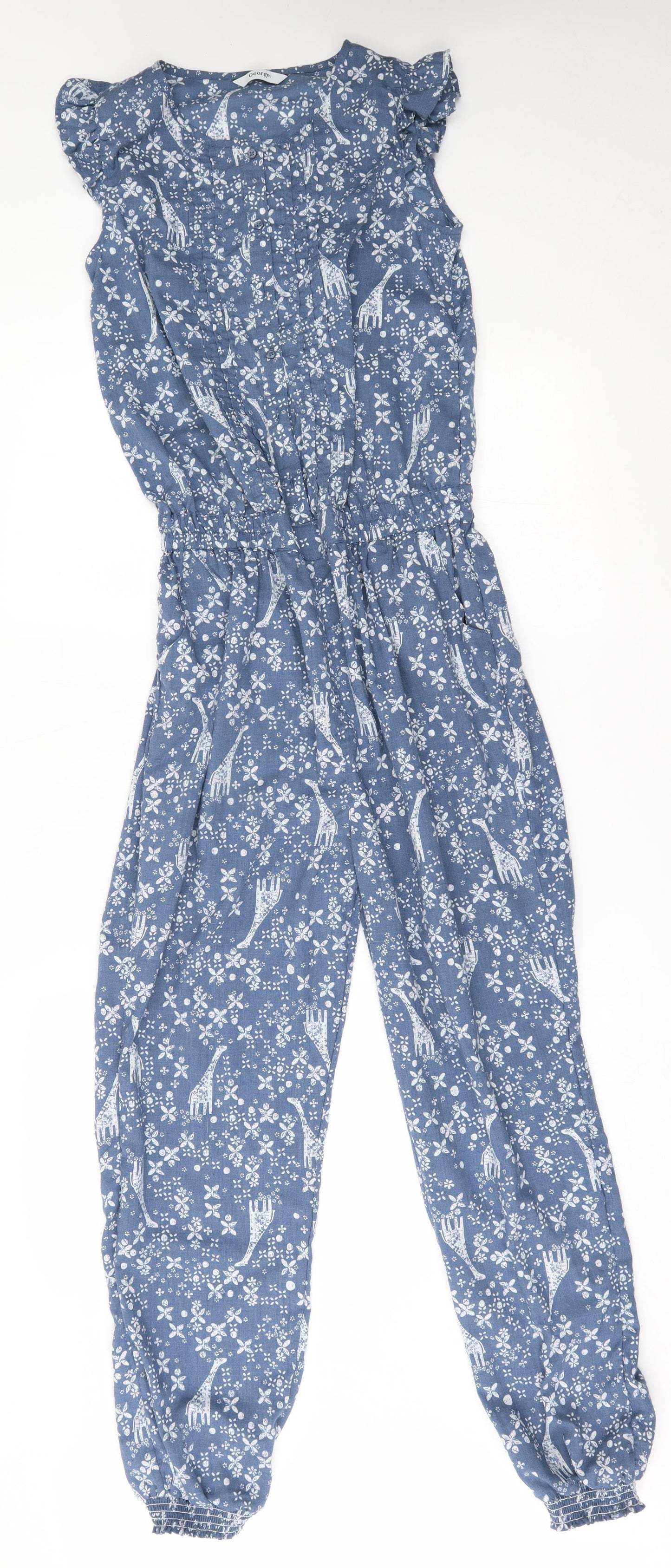 George Girls Blue   Jumpsuit One-Piece Size 13-14 Years