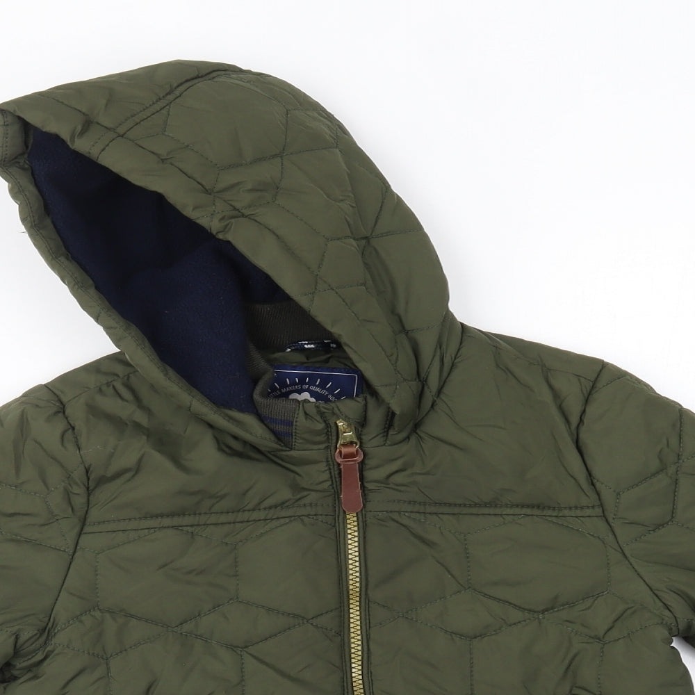 George Boys Green   Parka Coat Size 4-5 Years