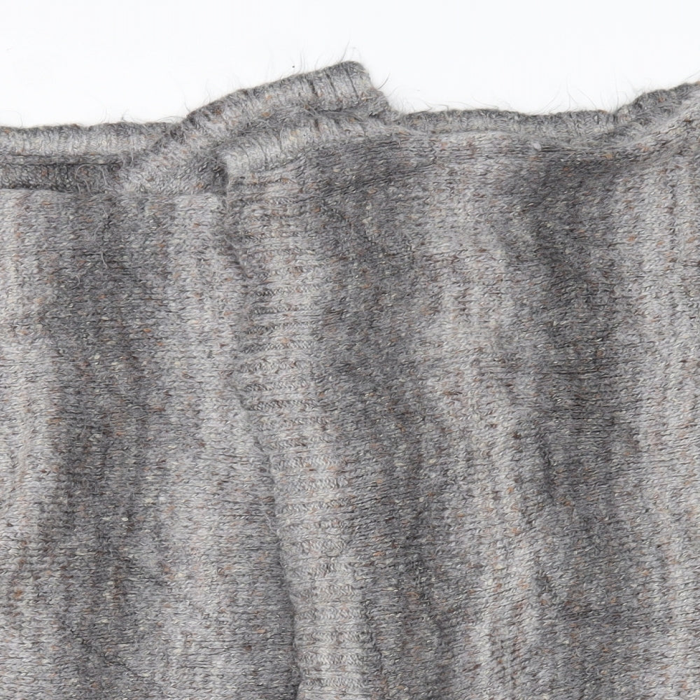 F&F Womens Grey Striped  Wrap Jumper Size 18