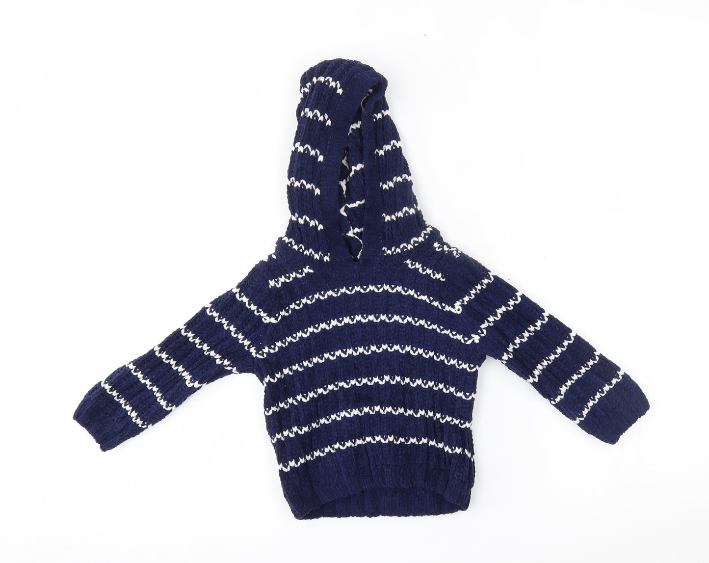 M&Co Baby Blue Striped  Pullover Jumper Size 9-12 Months