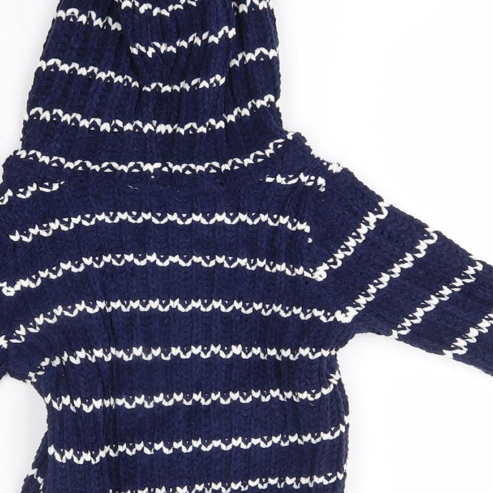M&Co Baby Blue Striped  Pullover Jumper Size 9-12 Months