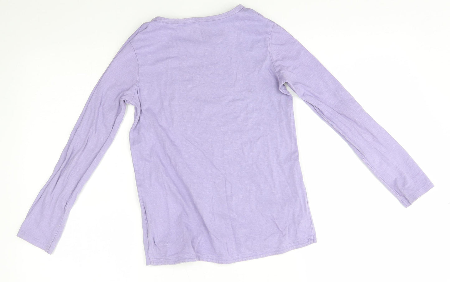 NEXT Girls Purple   Basic T-Shirt Size 9 Years  - reversible sequins