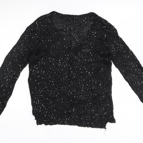 H&M Womens Black   Cardigan Jumper Size S