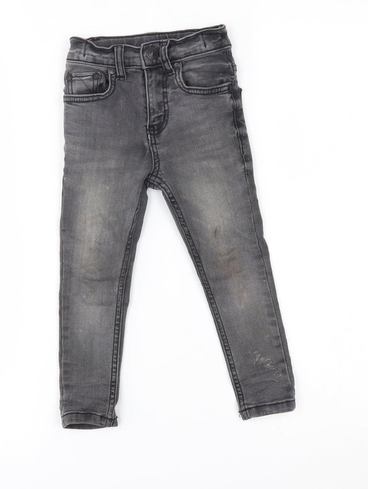 TU Boys Grey Skinny Jeans Size 3 Years