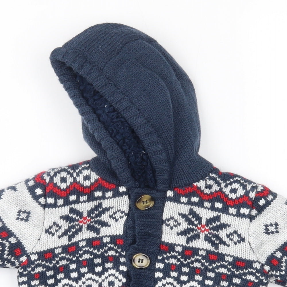 George Baby Blue   Cardigan Jumper Size 3-6 Months