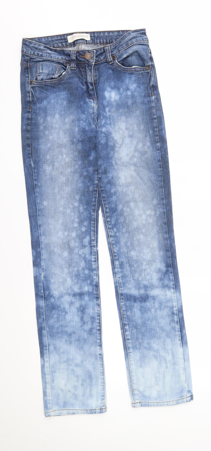 Papaya Womens Blue   Straight Jeans Size 8 L28 in
