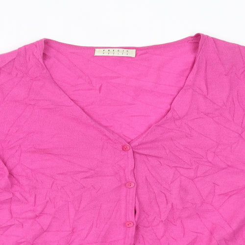 Precis Womens Pink   Cardigan Jumper Size L