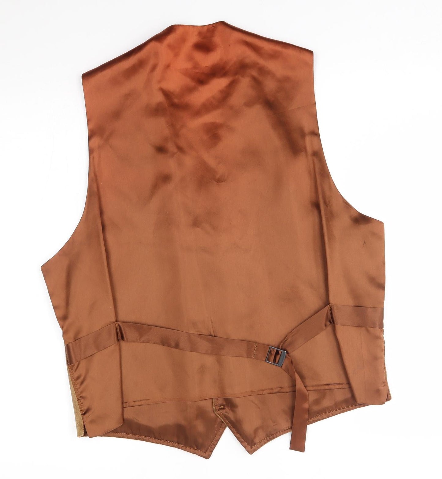 Preworn Mens Brown    Suit Waistcoat Size XL