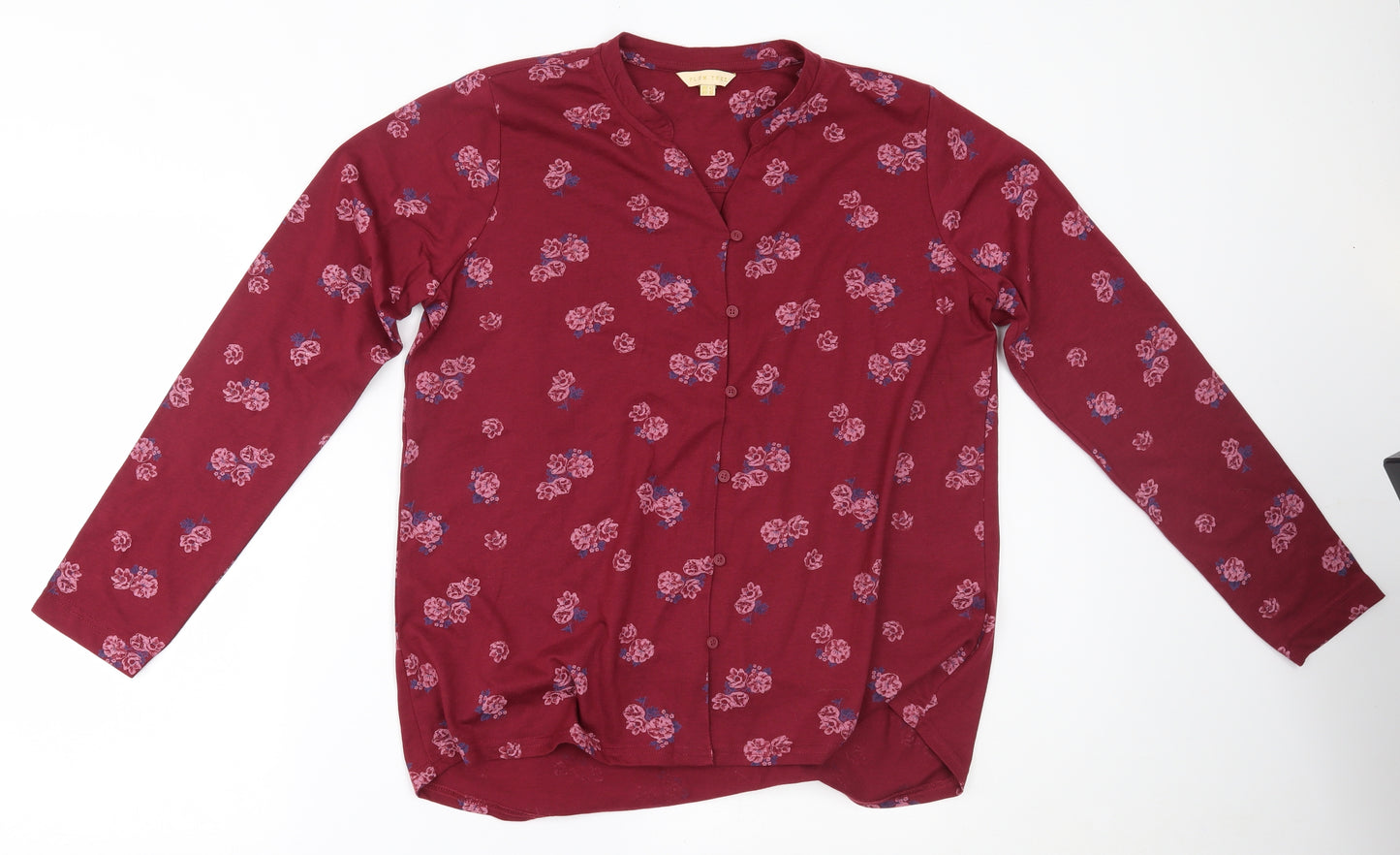 plum tree Womens Red Floral   Nightshirt Size 12