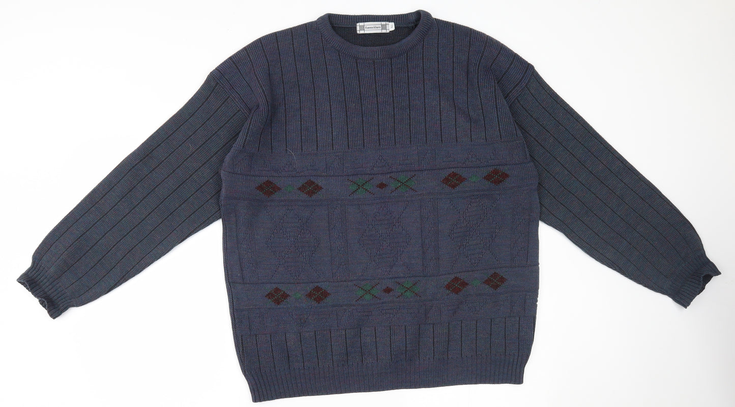 bannockburn Mens Blue   Pullover Jumper Size XL