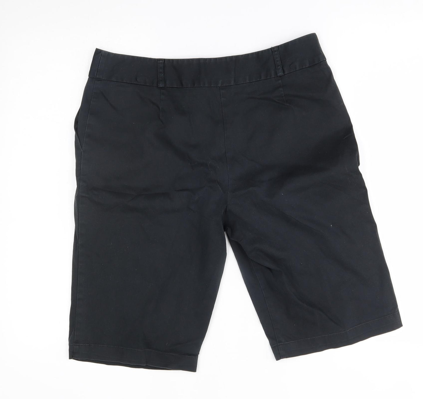 M&S Womens Black   Chino Shorts Size 12
