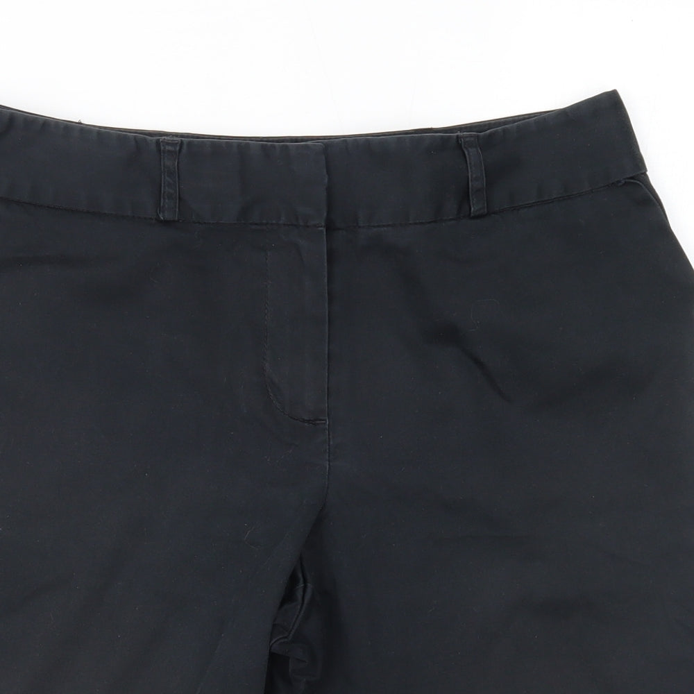 M&S Womens Black   Chino Shorts Size 12