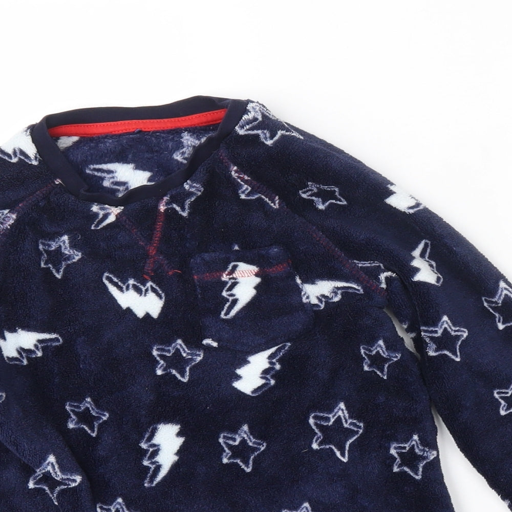 George Boys Blue    Pyjama Top Size 5-6 Years  - star pattern, matching set