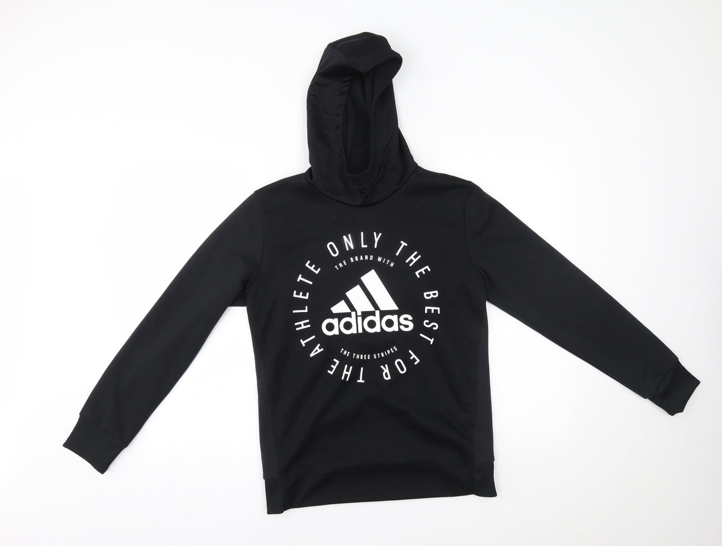 adidas Boys Black   Pullover Hoodie Size 13-14 Years