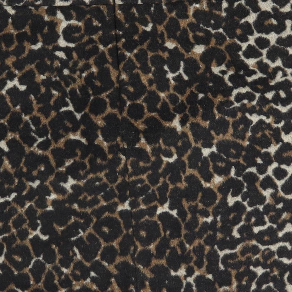 George Womens Brown Animal Print  A-Line Skirt Size 14
