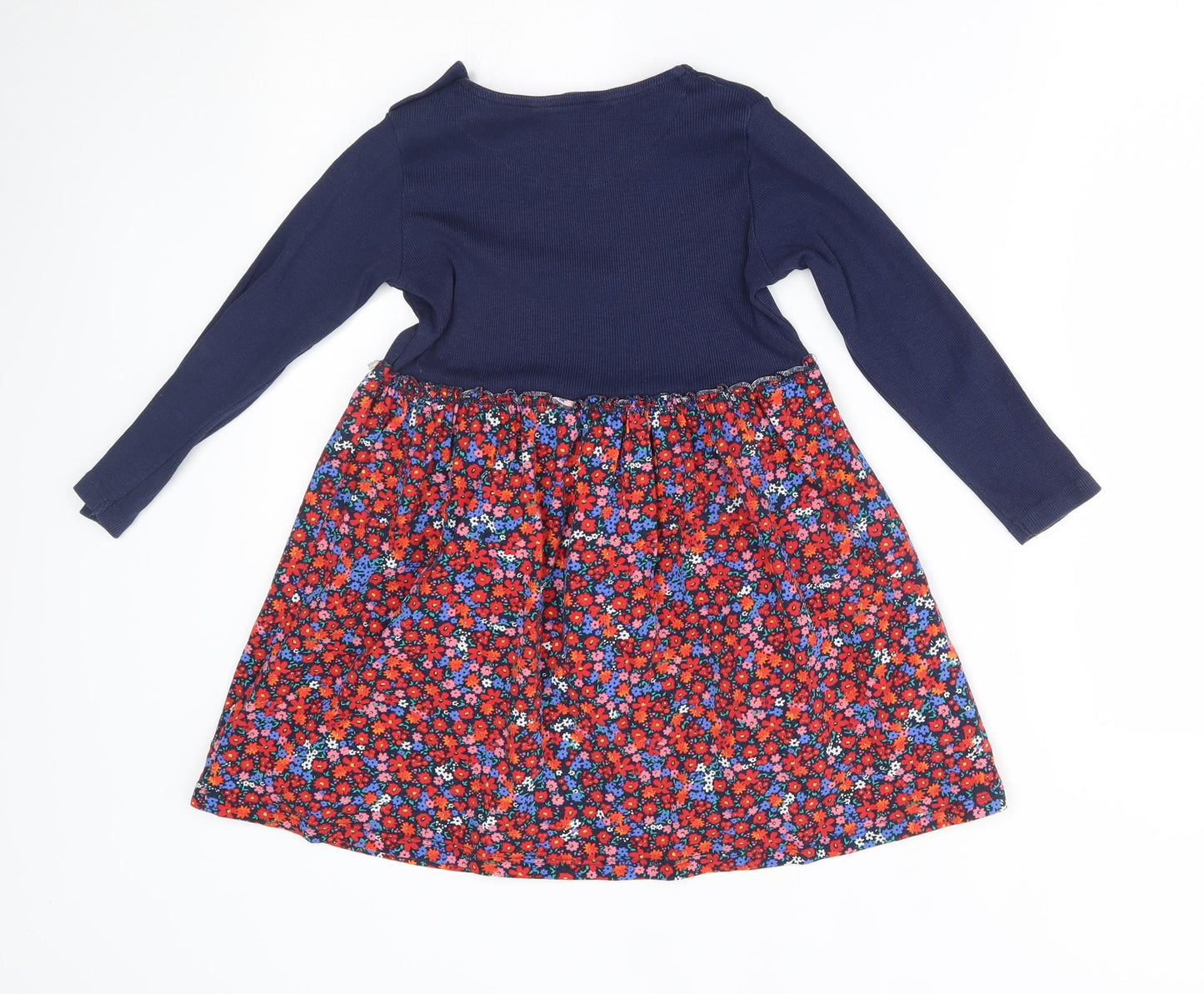 Maine Girls Blue Floral  A-Line  Size 5-6 Years