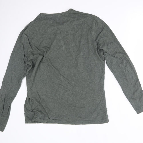 H&M Womens Green   Basic T-Shirt Size L