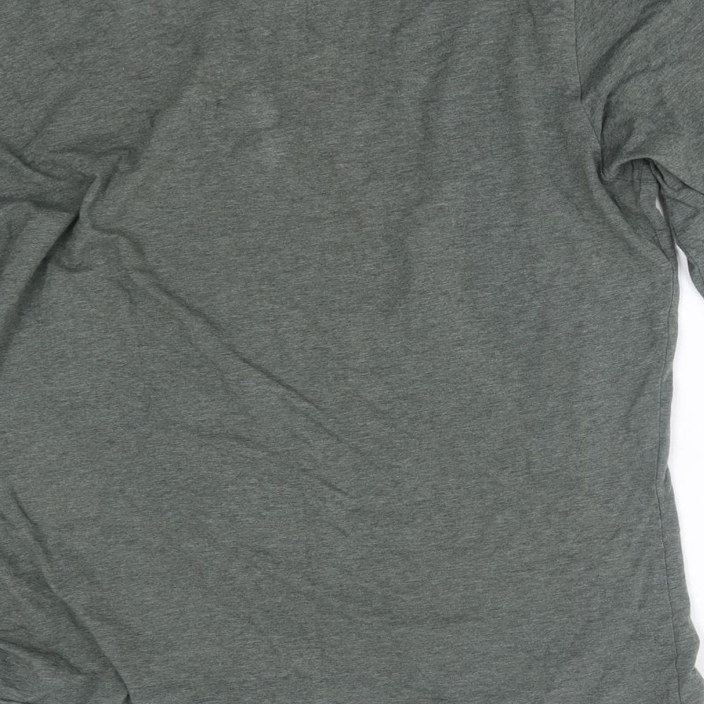 H&M Womens Green   Basic T-Shirt Size L