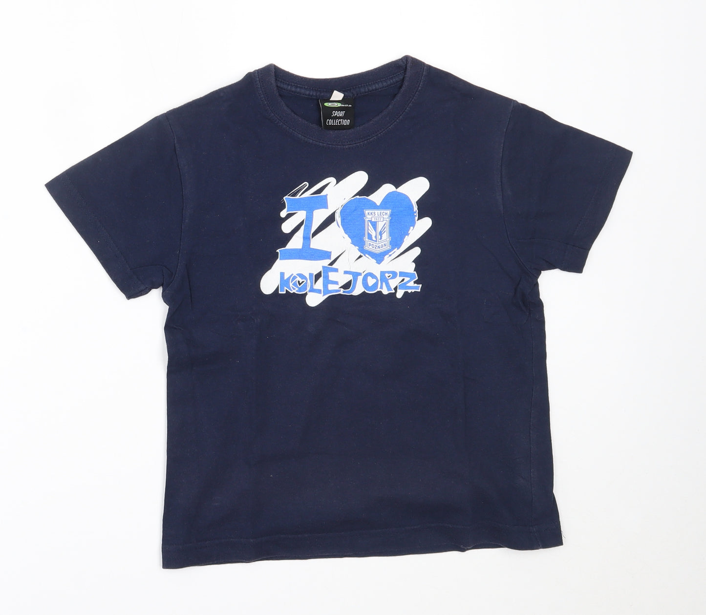 ejada Boys Blue   Basic T-Shirt Size 10 Years  - I love kolejorz