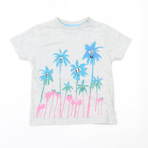 M&S Boys Grey   Basic T-Shirt Size 4-5 Years