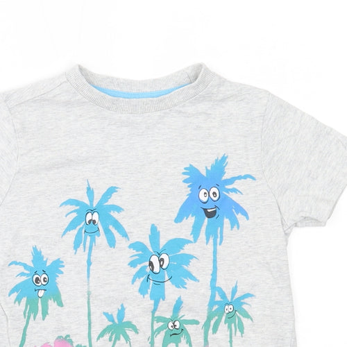 M&S Boys Grey   Basic T-Shirt Size 4-5 Years