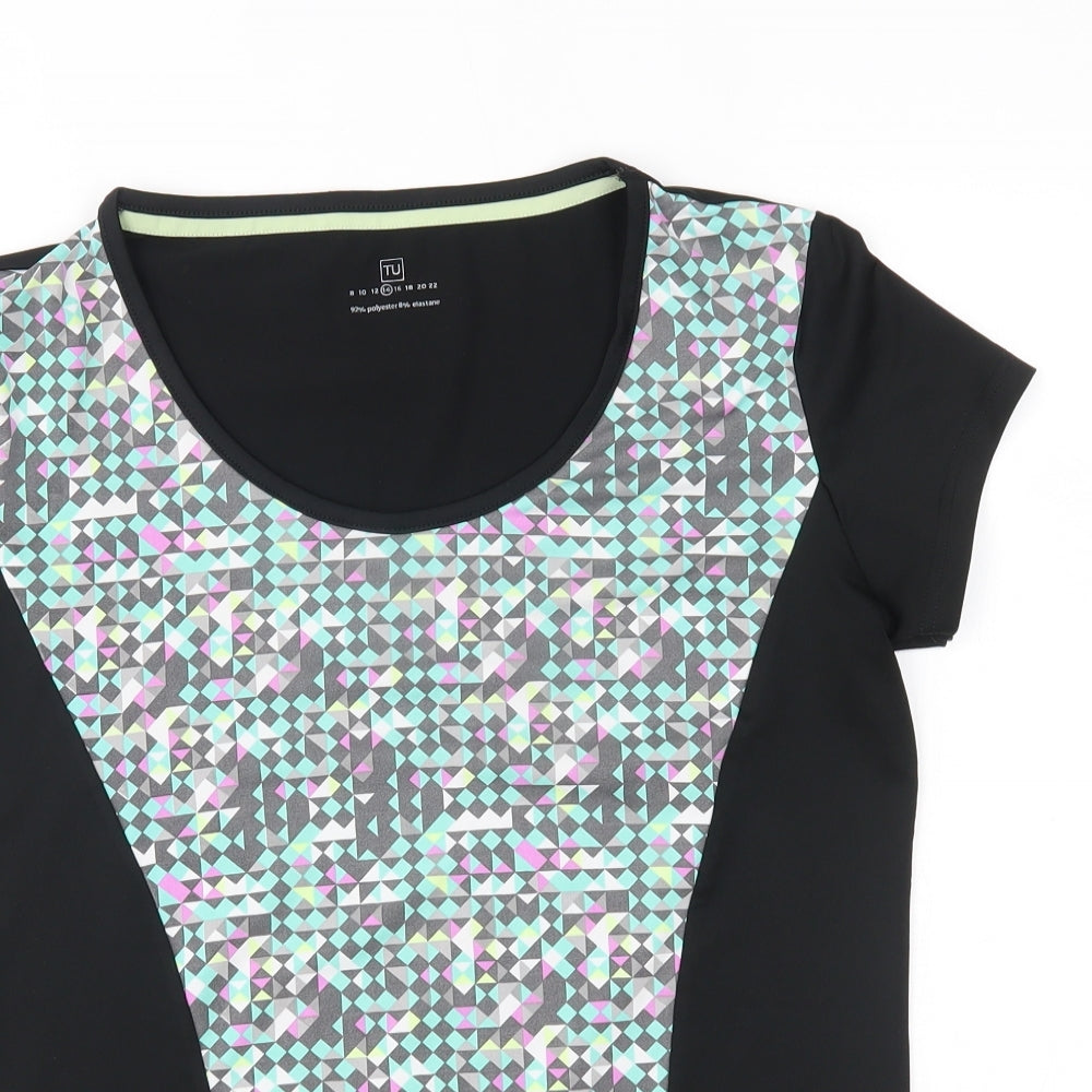 TU Womens Black   Basic Blouse Size 14
