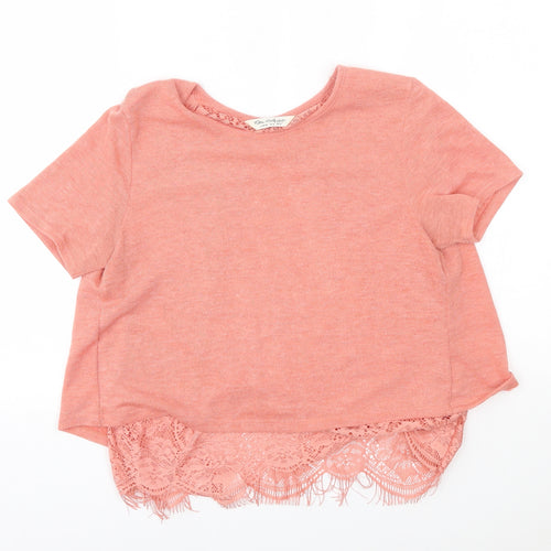 Miss Selfridge Womens Pink   Basic Blouse Size 8