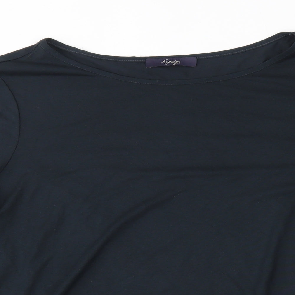 M&S Womens Black   Basic Blouse Size 16