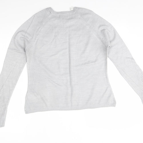 M&S Womens Grey   Pullover Jumper Size 10