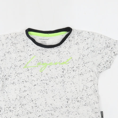 Primark Boys White   Basic T-Shirt Size 2-3 Years  -