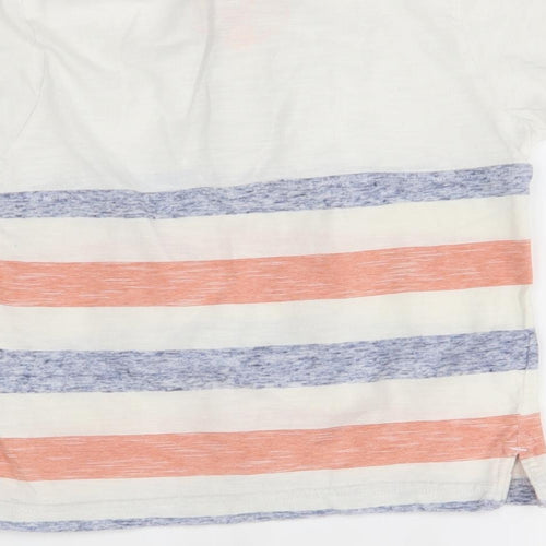 Matalan Boys White Striped  Basic Polo Size 3 Years