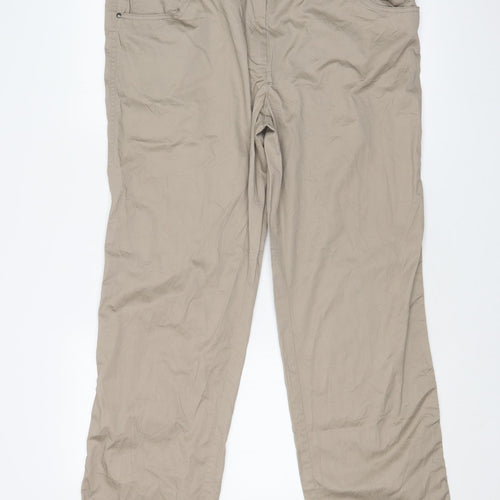 ARYTON Womens Beige   Trousers  Size 18 L30 in