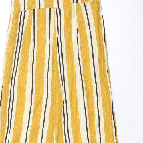 Primark Womens Yellow Striped  Jumpsuit One-Piece Size 14