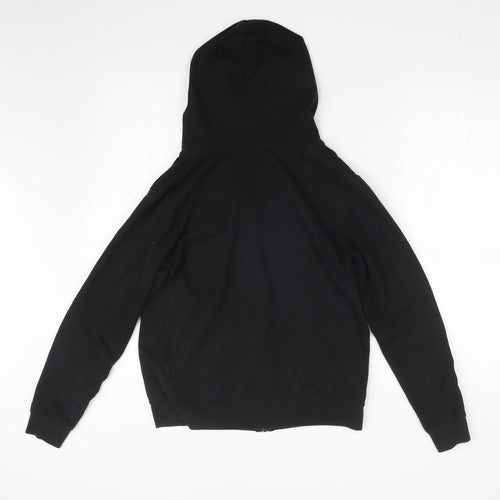 Peacocks Womens Black   Full Zip Hoodie Size 10