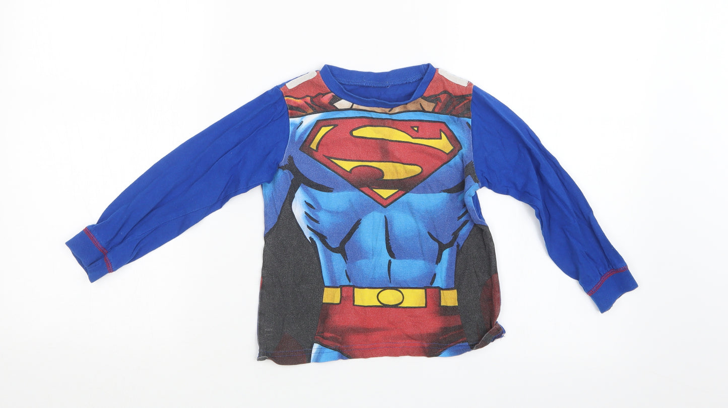 Preworn Boys Blue   Basic T-Shirt Size 3-4 Years