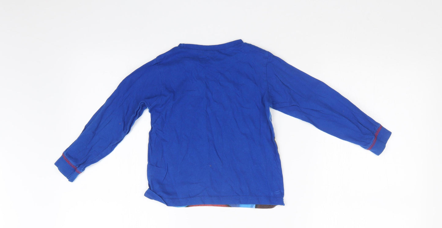 Preworn Boys Blue   Basic T-Shirt Size 3-4 Years