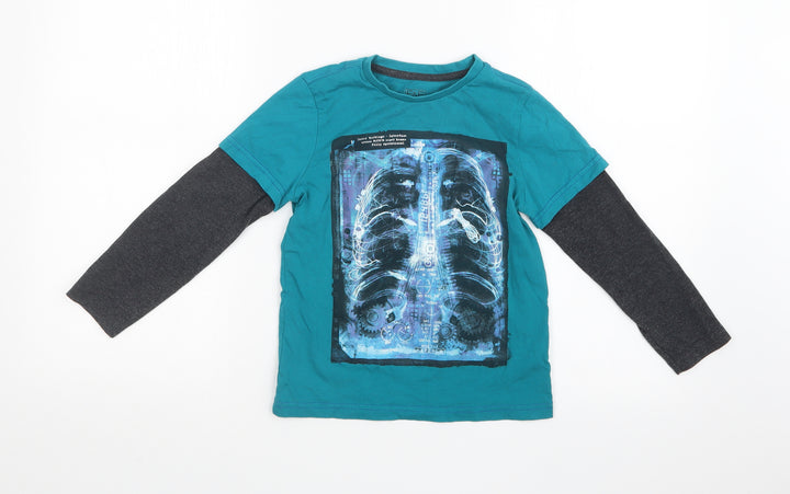 F&F Boys Multicoloured Basic T-Shirt Size 6-7 Years