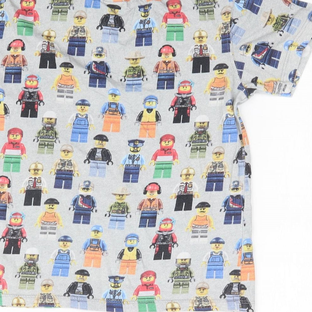 George Boys Multicoloured Geometric  Basic T-Shirt Size 8-9 Years