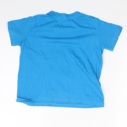 J&G Boys Blue Solid   Pyjama Top Size 6 Years