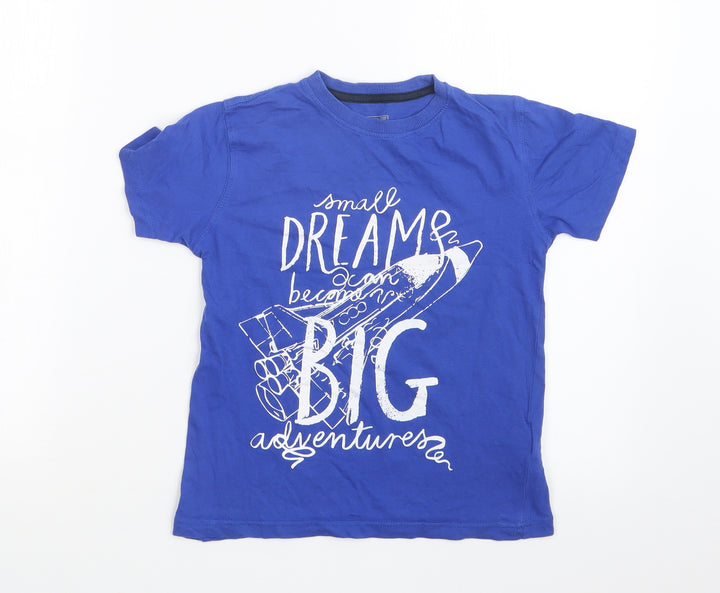 DOONE Boys Blue   Basic T-Shirt Size 6-7 Years