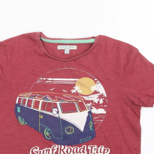M&S Boys Red   Basic T-Shirt Size 7-8 Years