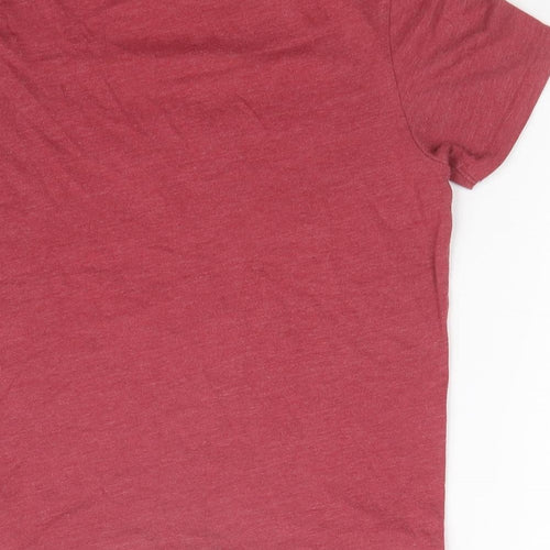 M&S Boys Red   Basic T-Shirt Size 7-8 Years