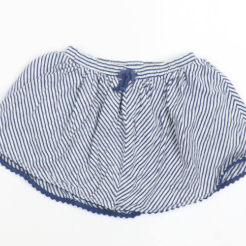 NEXT Girls Blue Striped  Hot Pants Shorts Size 2-3 Years