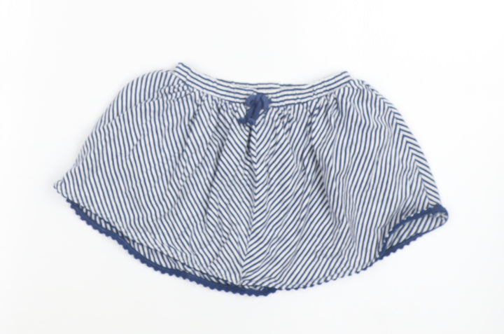 NEXT Girls Blue Striped  Hot Pants Shorts Size 2-3 Years