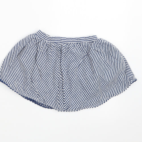 NEXT Girls Blue Striped  Hot Pants Shorts Size 2-3 Years