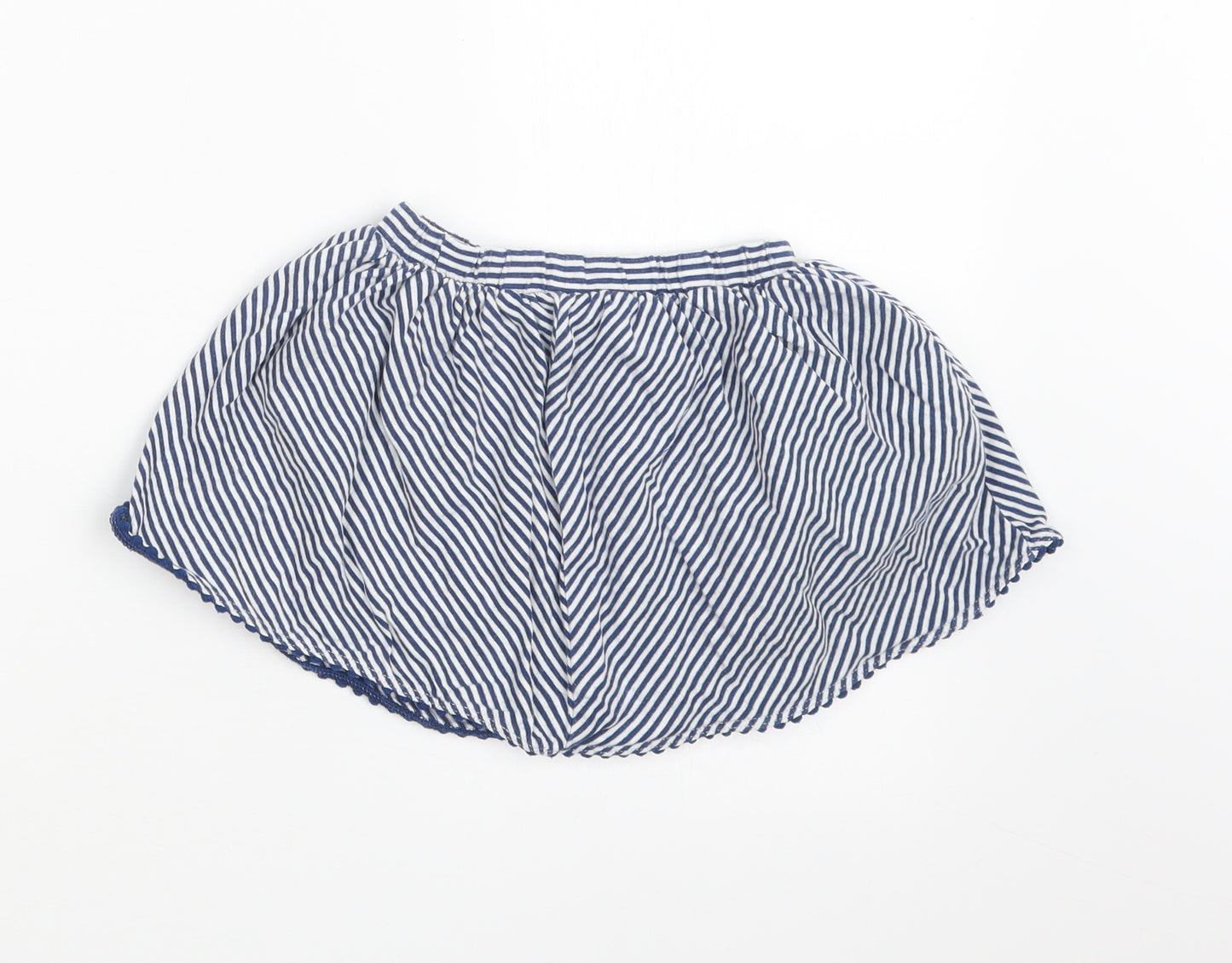 NEXT Girls Blue Striped  Hot Pants Shorts Size 2-3 Years