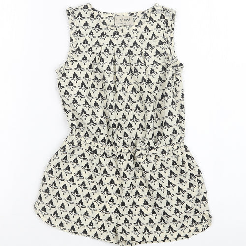 NEXT Girls Multicoloured Geometric  Playsuit One-Piece Size 4 Years