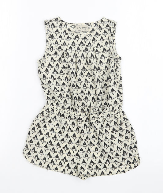 NEXT Girls Multicoloured Geometric  Playsuit One-Piece Size 4 Years